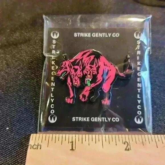 Strike Gently Other - Strike Gently Cerebrus Hellhound Puppy Enamel Lapel Pin
